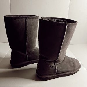 Bearpaw Boots Elle Tall Youth Charcoal Size 5